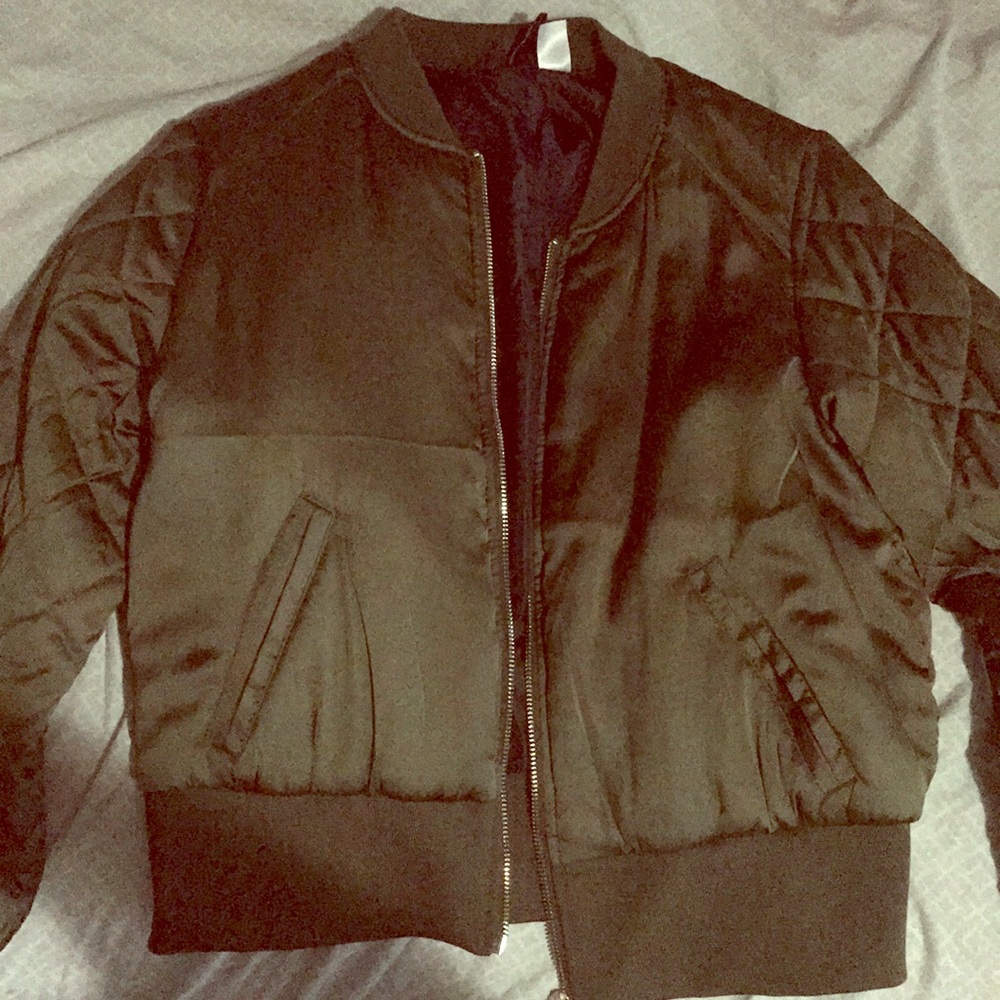 Olive Bomber Jacket